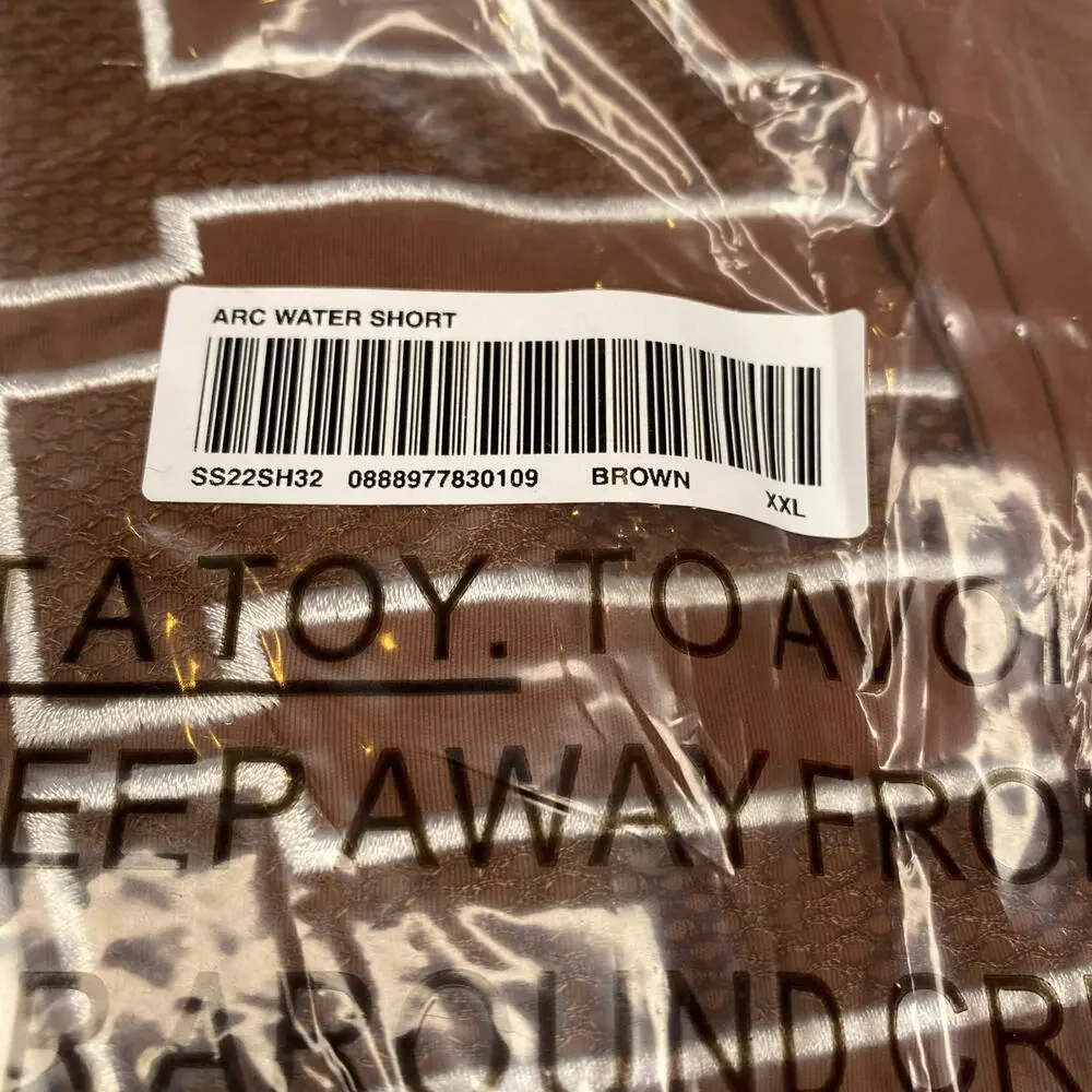 Supreme Arc Water Short Brown SS22 Size XXL 2XL